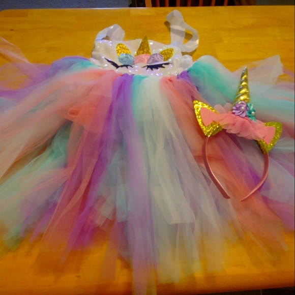 tutu dreams Other - Unicorn Halloween costume girls large